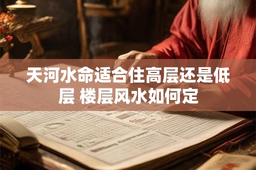 天河水命适合住高层还是低层 楼层风水如何定