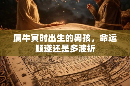 属牛寅时出生的男孩，命运顺遂还是多波折