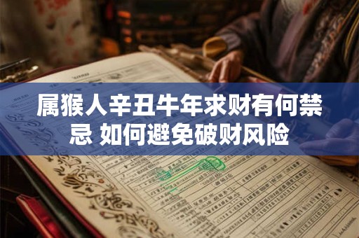 属猴人辛丑牛年求财有何禁忌 如何避免破财风险