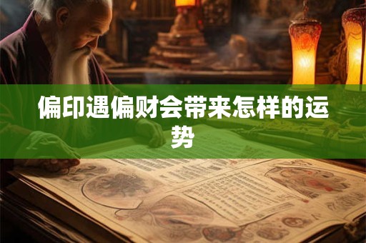 偏印遇偏财会带来怎样的运势