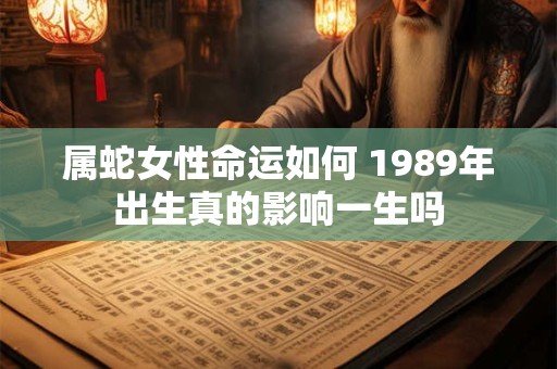属蛇女性命运如何 1989年出生真的影响一生吗