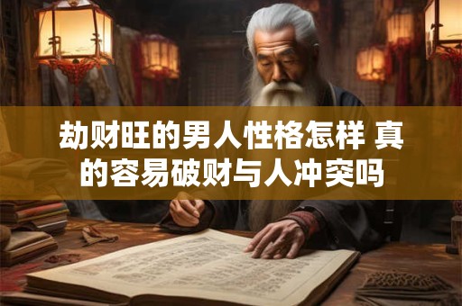 劫财旺的男人性格怎样 真的容易破财与人冲突吗