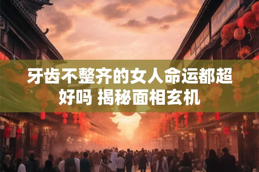 牙齿不整齐的女人命运都超好吗 揭秘面相玄机