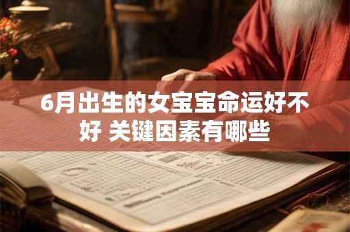 6月出生的女宝宝命运好不好 关键因素有哪些