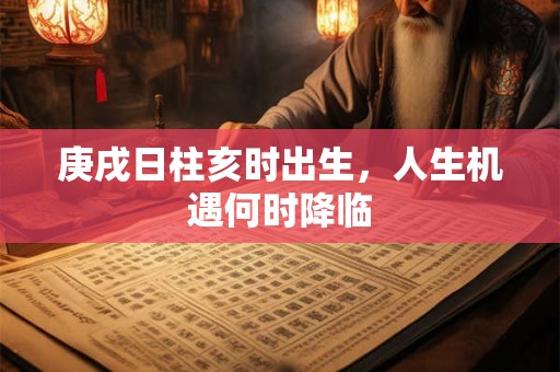 庚戌日柱亥时出生，人生机遇何时降临