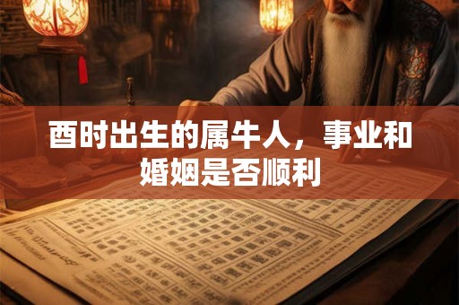 酉时出生的属牛人，事业和婚姻是否顺利