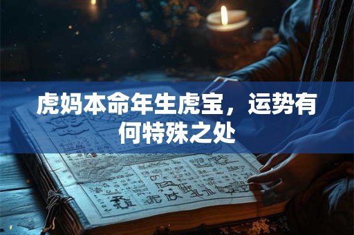 虎妈本命年生虎宝，运势有何特殊之处