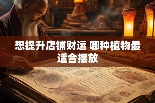 想提升店铺财运 哪种植物最适合摆放
