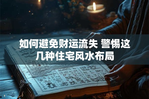 如何避免财运流失 警惕这几种住宅风水布局