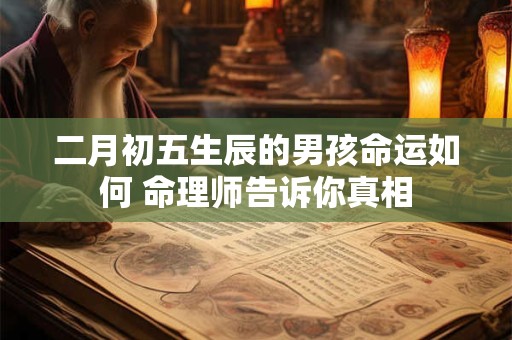 二月初五生辰的男孩命运如何 命理师告诉你真相