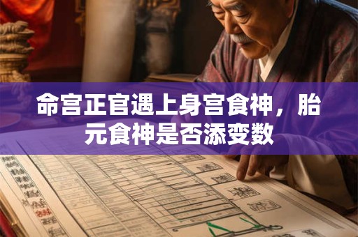 命宫正官遇上身宫食神，胎元食神是否添变数