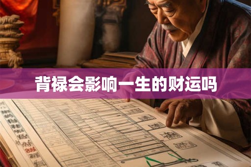 背禄会影响一生的财运吗