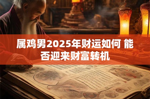 属鸡男2025年财运如何 能否迎来财富转机