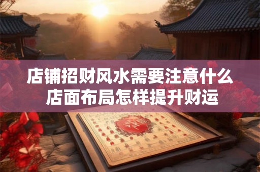 店铺招财风水需要注意什么 店面布局怎样提升财运