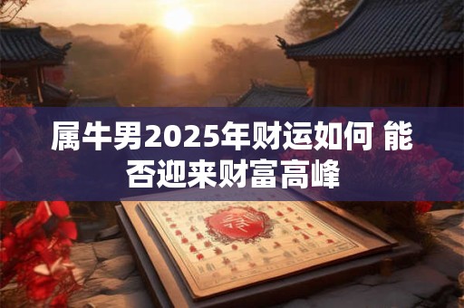 属牛男2025年财运如何 能否迎来财富高峰