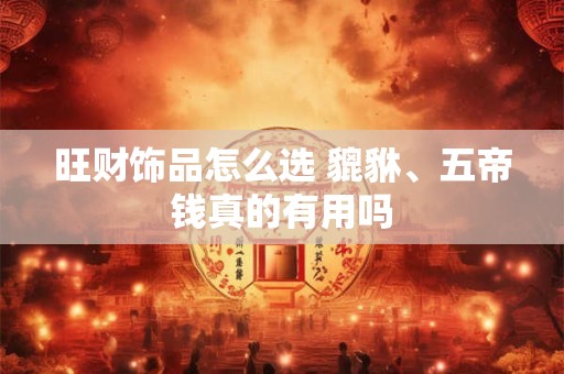 旺财饰品怎么选 貔貅、五帝钱真的有用吗