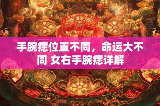 手腕痣位置不同，命运大不同 女右手腕痣详解