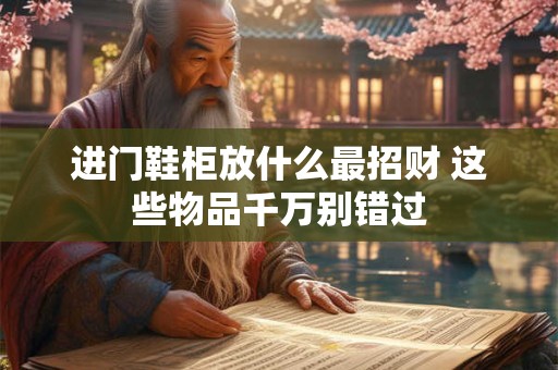 进门鞋柜放什么最招财 这些物品千万别错过