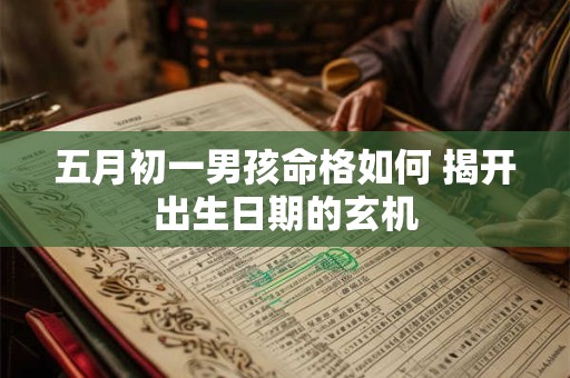 五月初一男孩命格如何 揭开出生日期的玄机