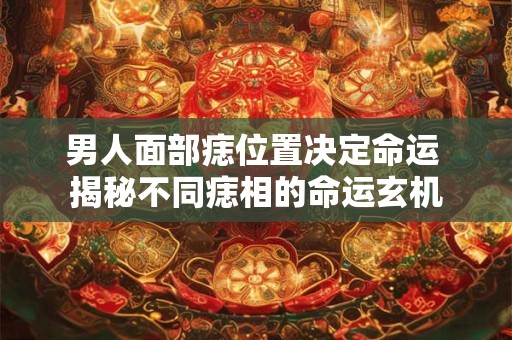 男人面部痣位置决定命运 揭秘不同痣相的命运玄机