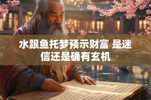水跟鱼托梦预示财富 是迷信还是确有玄机