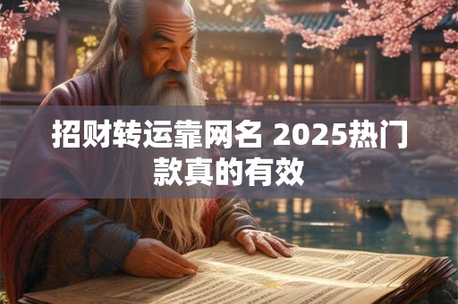 招财转运靠网名 2025热门款真的有效