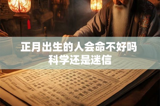 正月出生的人会命不好吗 科学还是迷信