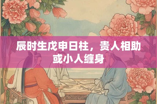 辰时生戊申日柱，贵人相助或小人缠身