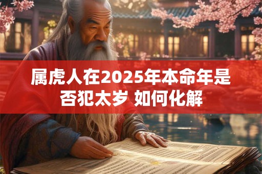属虎人在2025年本命年是否犯太岁 如何化解