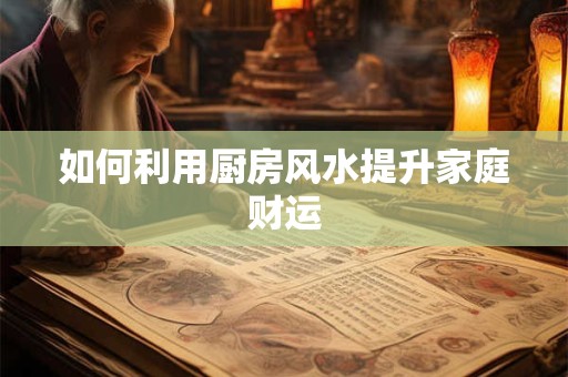 如何利用厨房风水提升家庭财运
