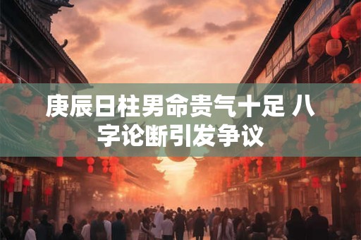 庚辰日柱男命贵气十足 八字论断引发争议
