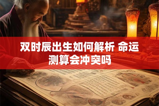 双时辰出生如何解析 命运测算会冲突吗