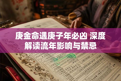 庚金命遇庚子年必凶 深度解读流年影响与禁忌