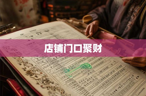店铺门口聚财