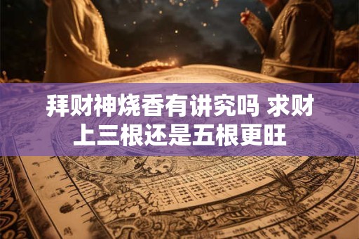 拜财神烧香有讲究吗 求财上三根还是五根更旺