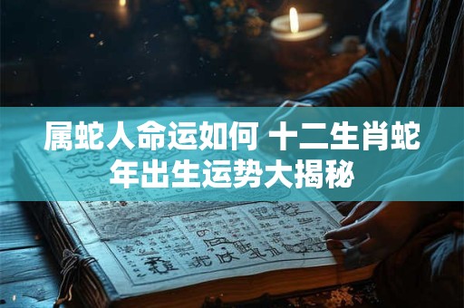 属蛇人命运如何 十二生肖蛇年出生运势大揭秘