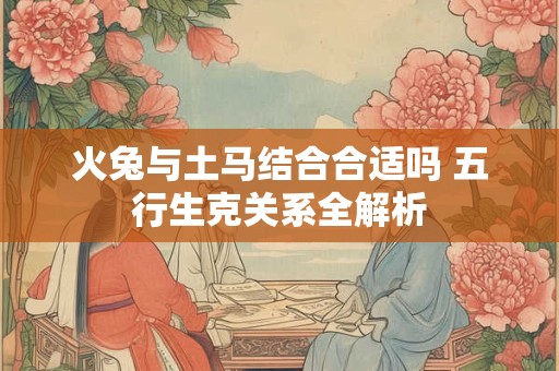 火兔与土马结合合适吗 五行生克关系全解析