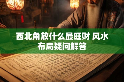 西北角放什么最旺财 风水布局疑问解答