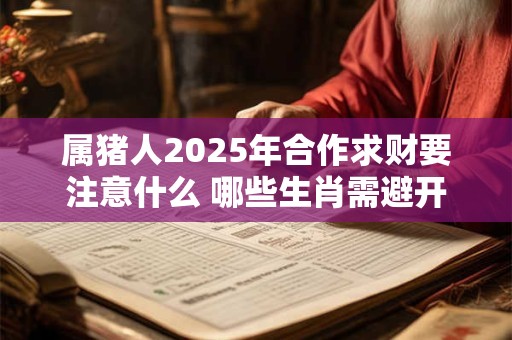 详细阅读:属猪人2025年合作求财要注意什么 哪些生肖需避开 属猪人2025年合作求财要注意什么 哪些生肖需避开