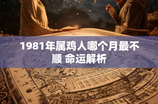 1981年属鸡人哪个月最不顺 命运解析