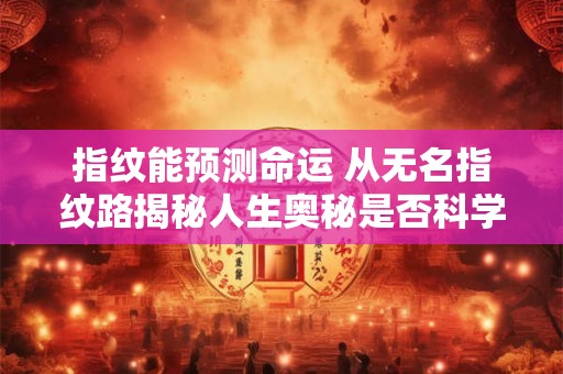 指纹能预测命运 从无名指纹路揭秘人生奥秘是否科学