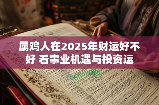 属鸡人在2025年财运好不好 看事业机遇与投资运