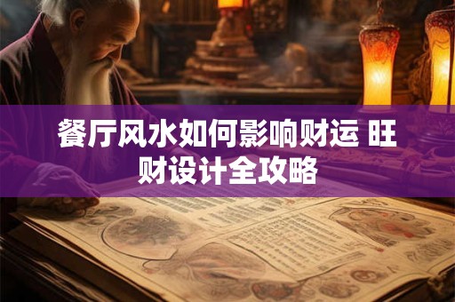 餐厅风水如何影响财运 旺财设计全攻略