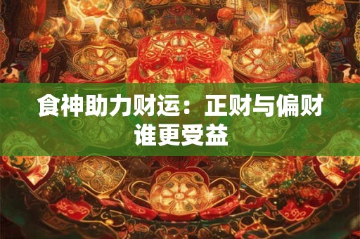 食神助力财运：正财与偏财谁更受益