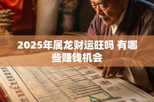 2025年属龙财运旺吗 有哪些赚钱机会
