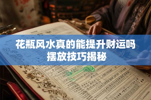 花瓶风水真的能提升财运吗 摆放技巧揭秘