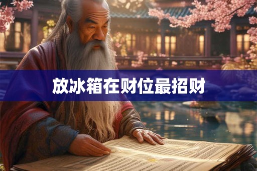 放冰箱在财位最招财
