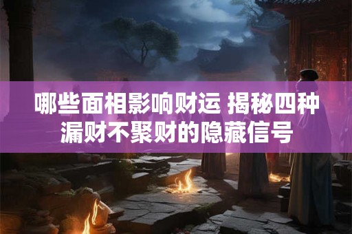 哪些面相影响财运 揭秘四种漏财不聚财的隐藏信号