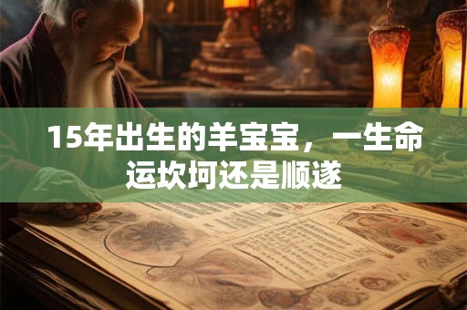 15年出生的羊宝宝，一生命运坎坷还是顺遂
