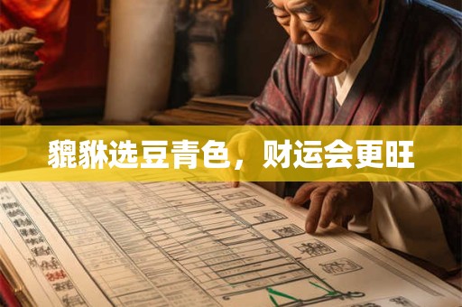 貔貅选豆青色，财运会更旺